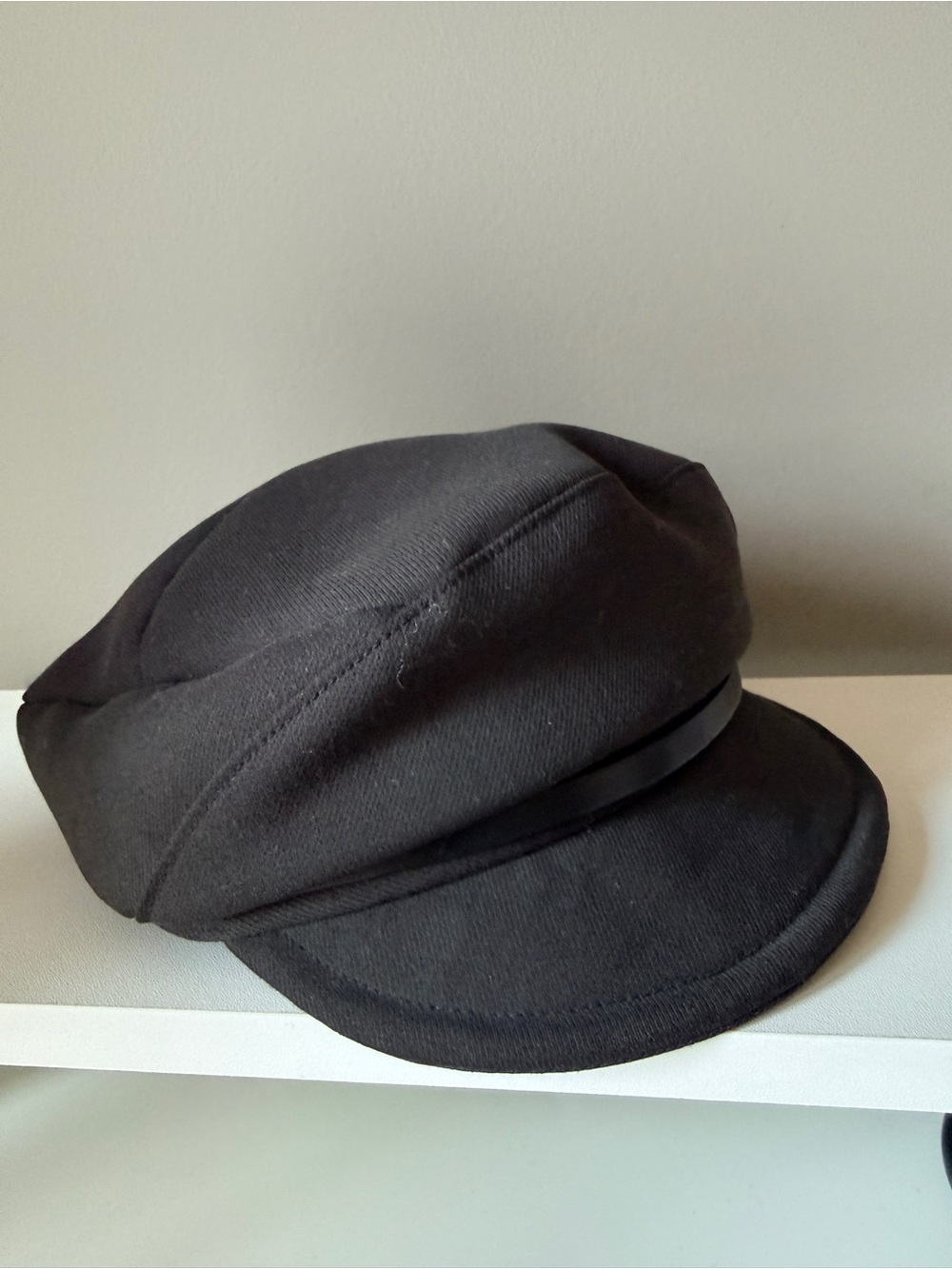 CA4LA Black Baker Boy Cap